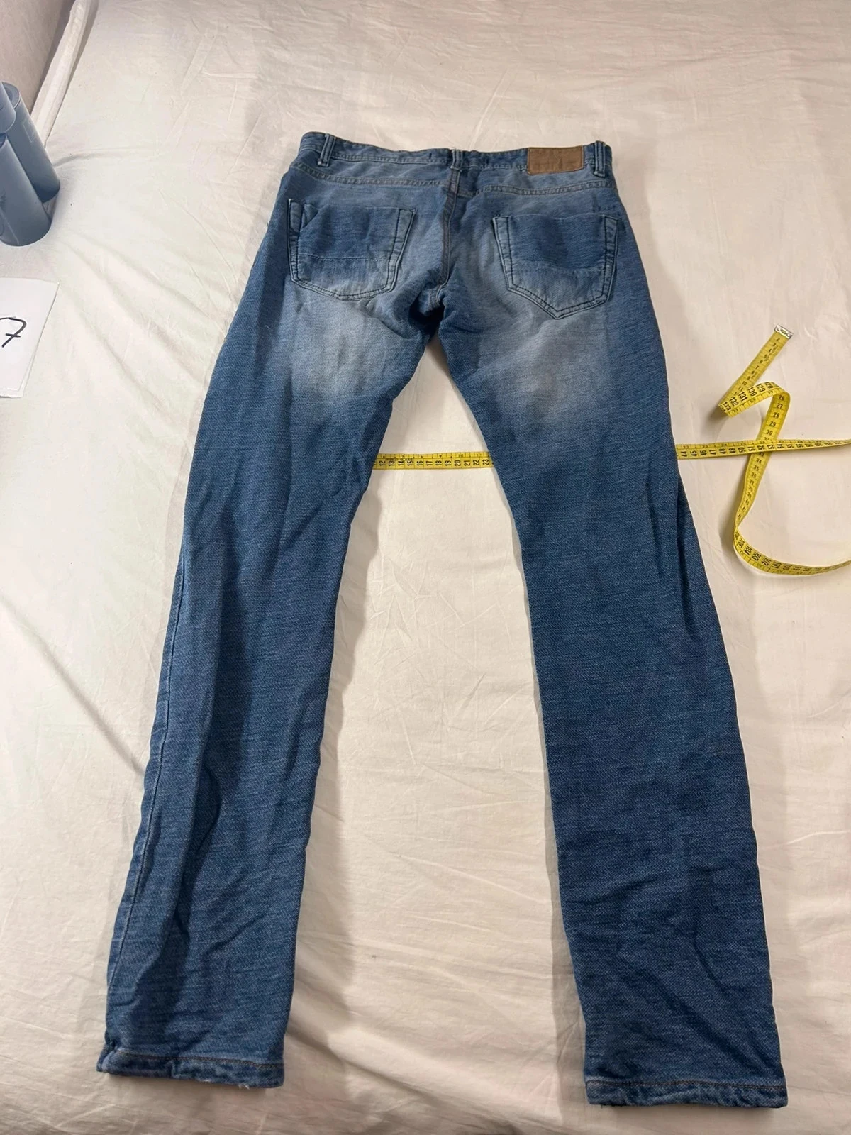 Blauwe hoge taille jeans tex – photo 11